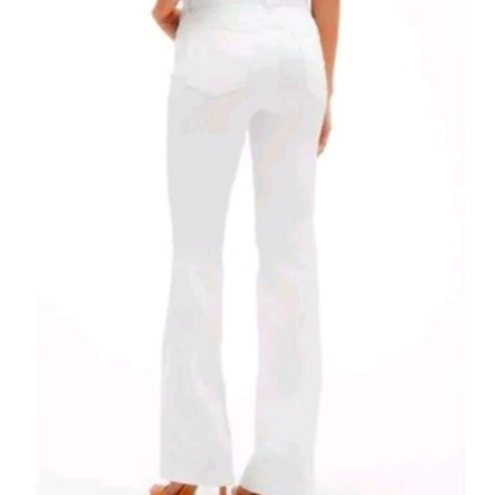 NEW GAP 1969 MID RISE CURVY SEXY BOOT OPTIC WHITE JEANS
